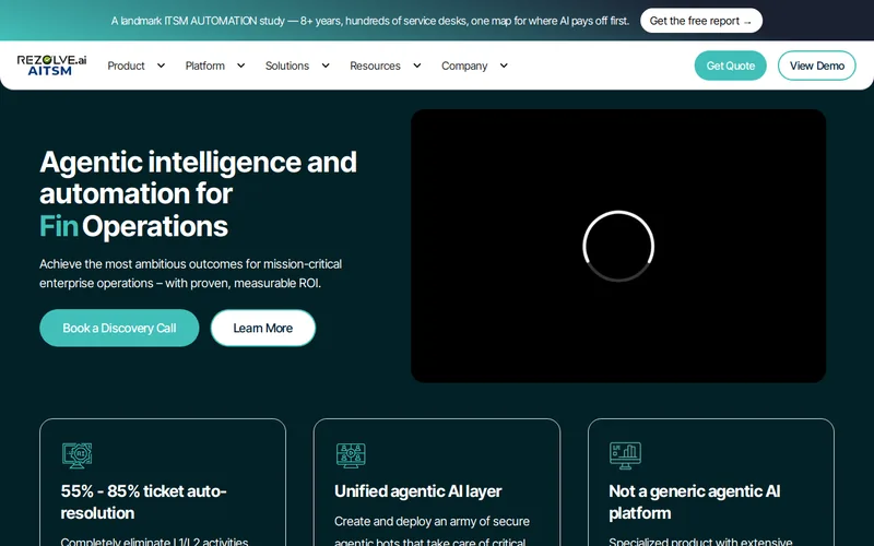 Website snapshot for Rezolve AI