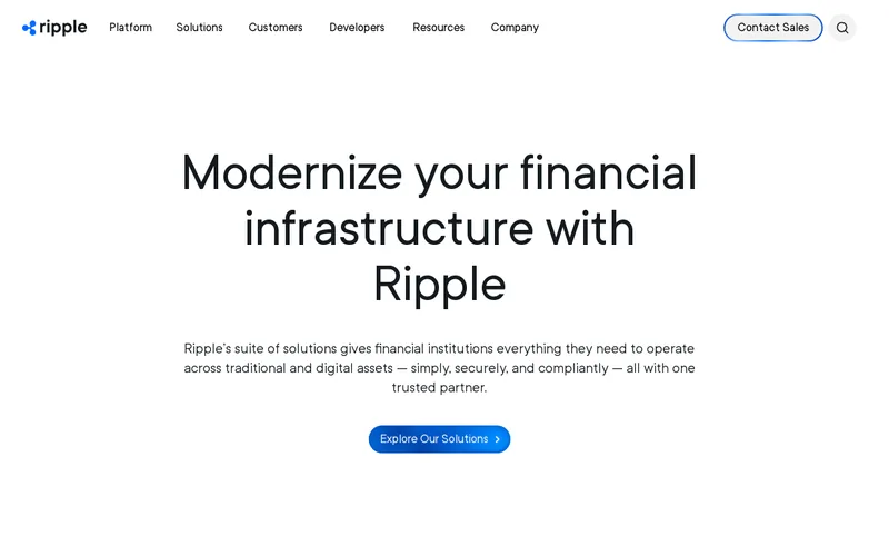 Website snapshot for Ripple