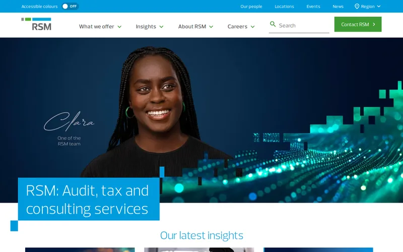 Website snapshot for RSM UK