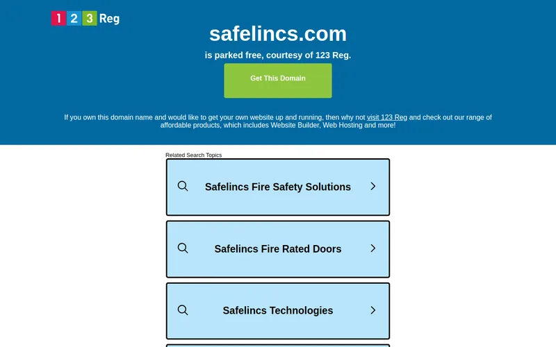 Website snapshot for Safelincs