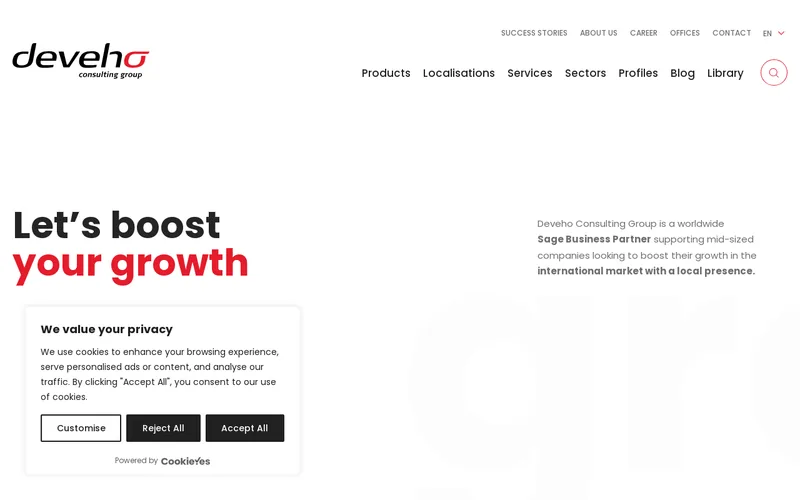 Website snapshot for Sage X3
