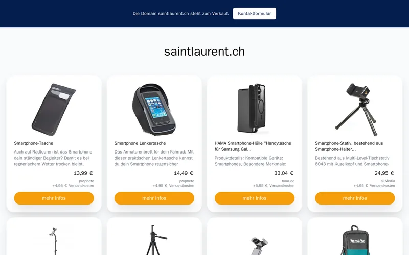 Website snapshot for Saint Laurent