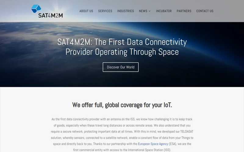 Website snapshot for SAT4M2M