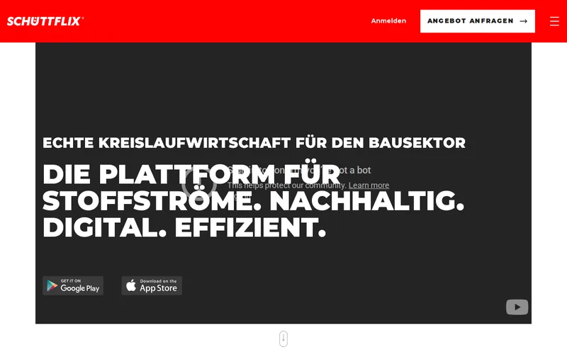 Website snapshot for Schüttflix