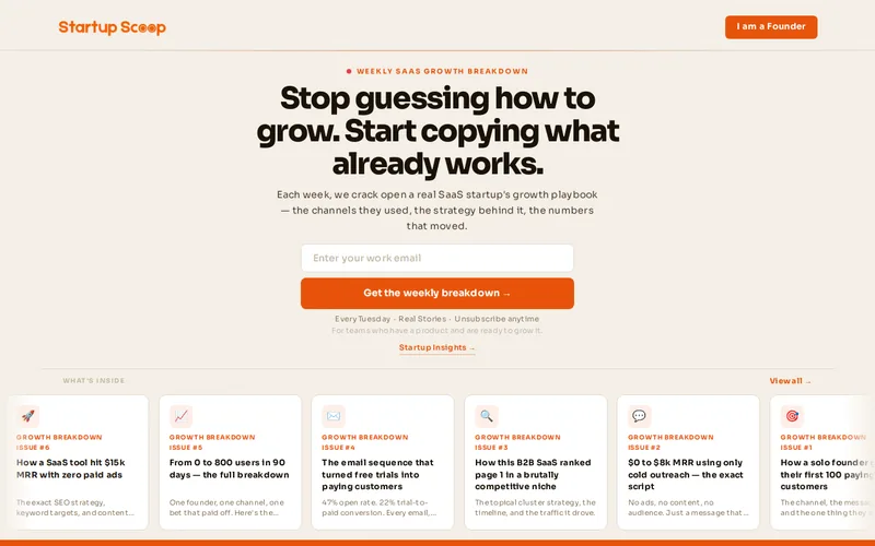 Website snapshot for Scoop
