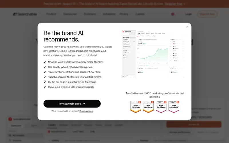 Website snapshot for Searchable