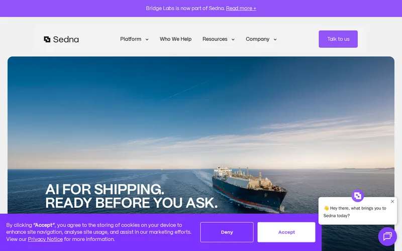 Website snapshot for Sedna