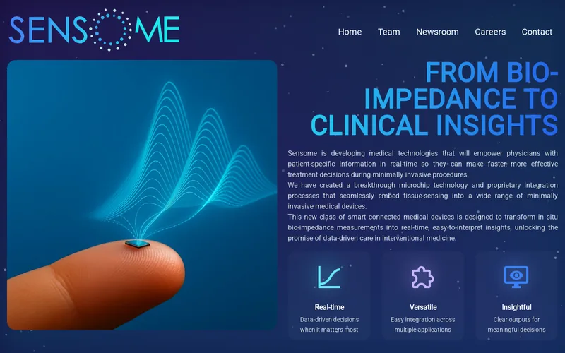 Website snapshot for Sensome