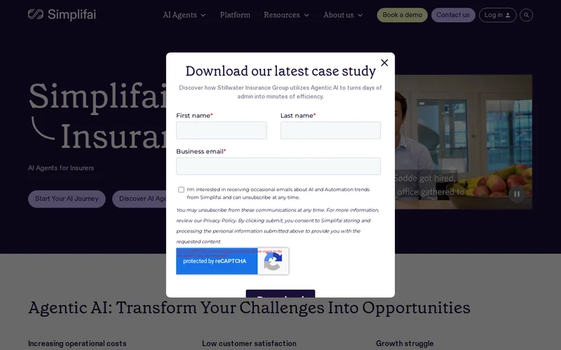 Website snapshot for Simplifai
