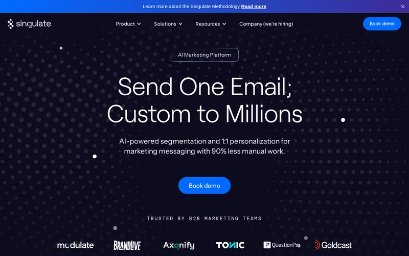 Website snapshot for Singulate