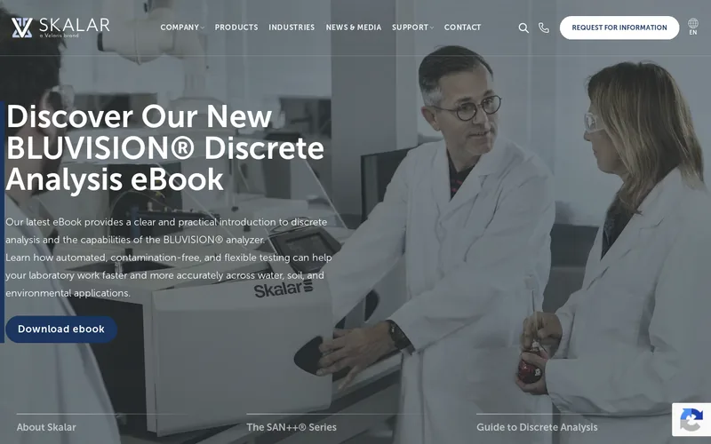 Website snapshot for Skalar