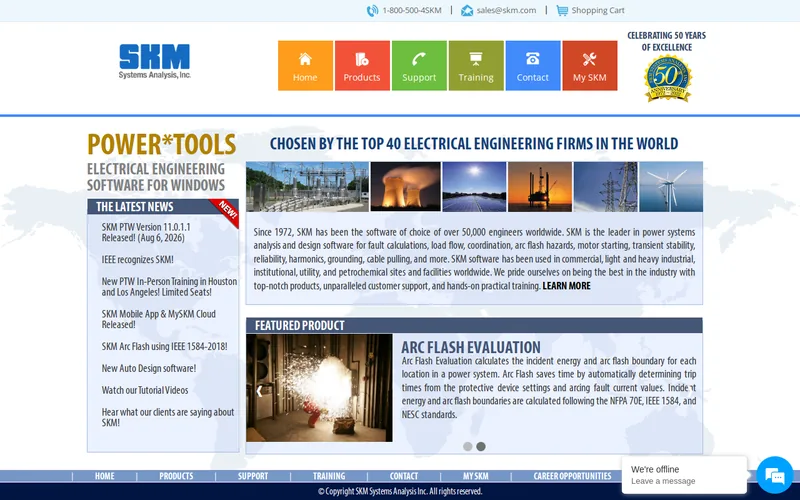 Website snapshot for SKM Systems Analysis, Inc.