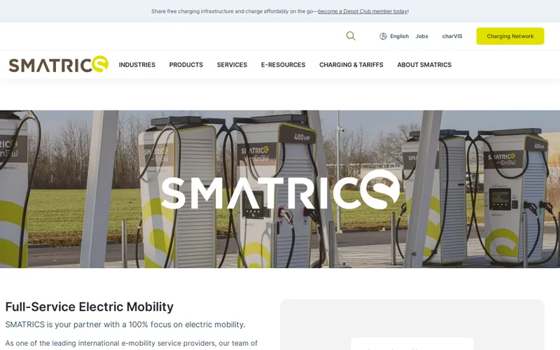 Website snapshot for Smatrics