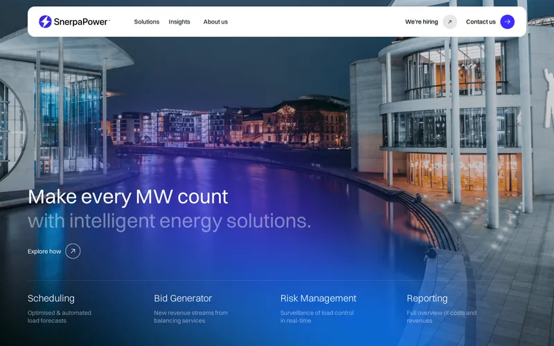 Website snapshot for SnerpaPower