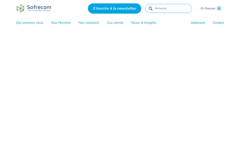 Website snapshot for Sofrecom