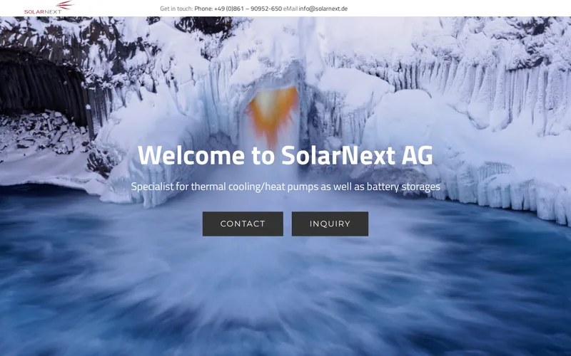 Website snapshot for SolarNext