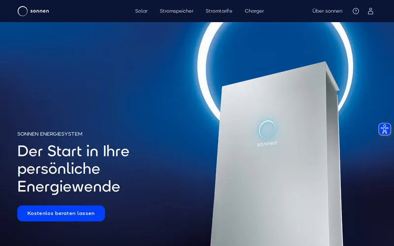 Website snapshot for Sonnen