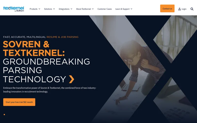 Website snapshot for Sovren