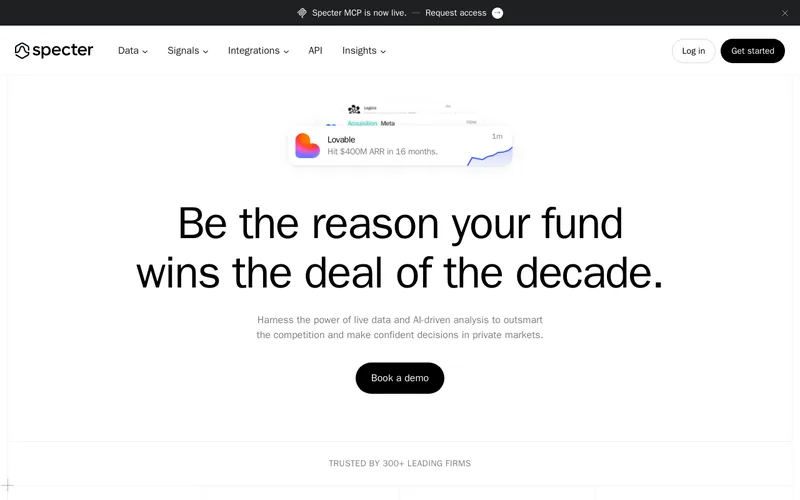 Website snapshot for Specter