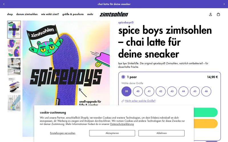 Website snapshot for Spiceboys