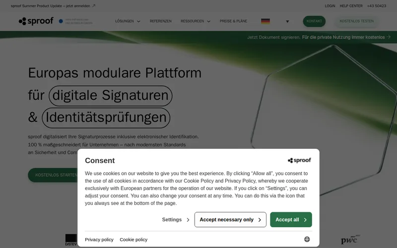 Website snapshot for sproof