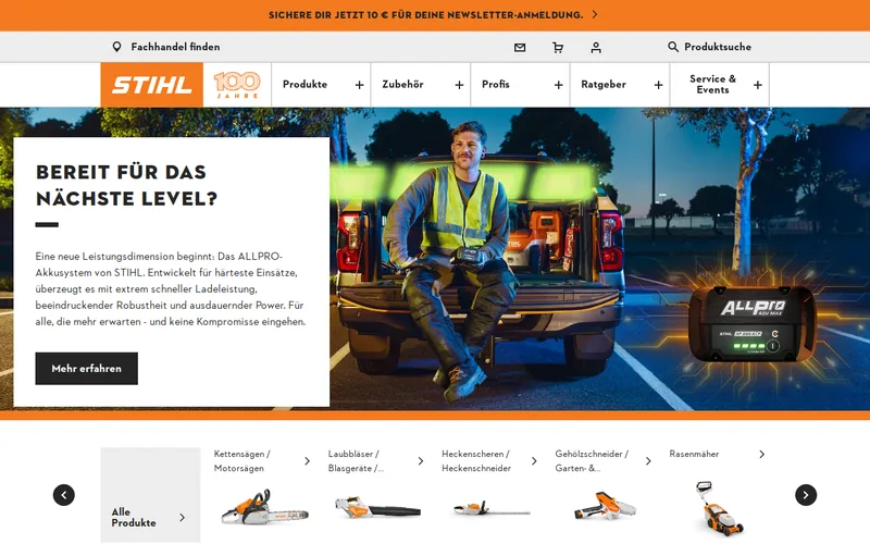 Website snapshot for STIHL