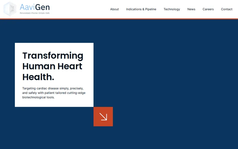 Website snapshot for AaviGen