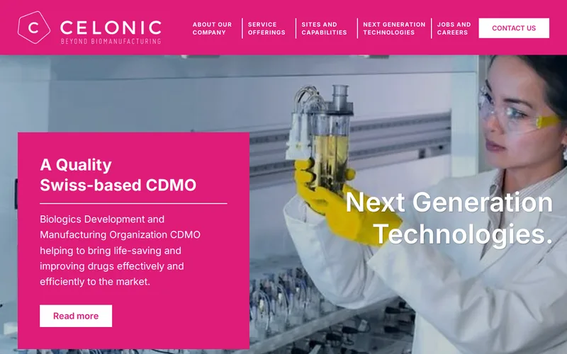 Website snapshot for Celonic