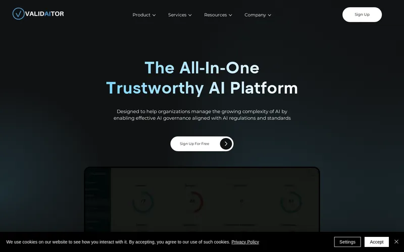 Website snapshot for VALIDAITOR