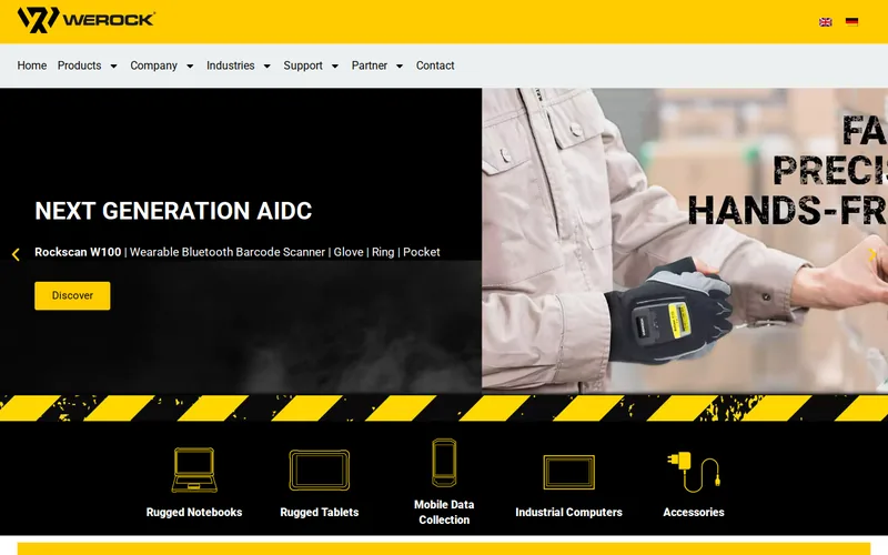Website snapshot for WEROCK Technologies