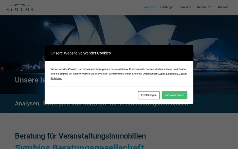 Website snapshot for Symbios Energy