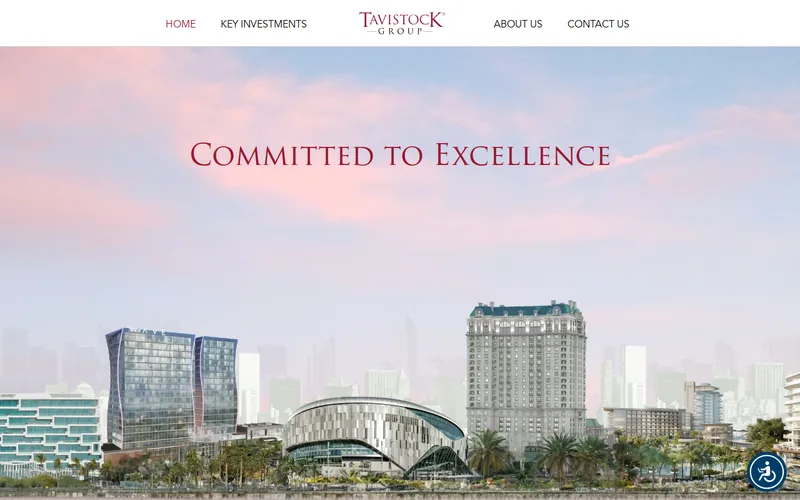 Website snapshot for Tavistock Developments