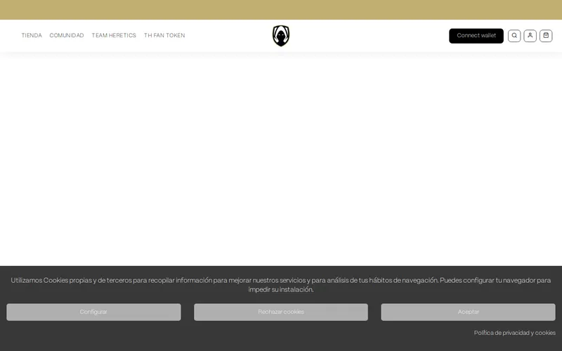 Website snapshot for Team Heretics