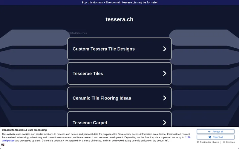 Website snapshot for Tessera