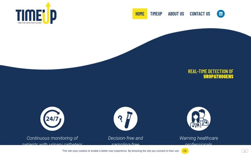 Website snapshot for TIMEUP