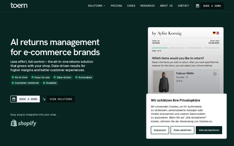 Website snapshot for toern