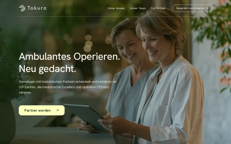 Website snapshot for Tokura