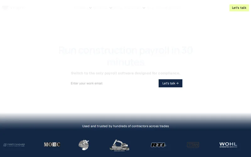 Website snapshot for Trayd