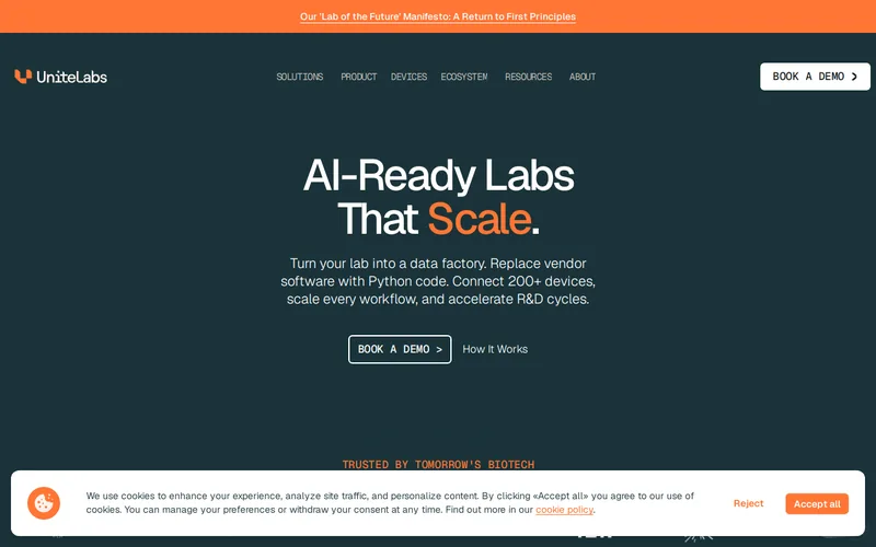 Website snapshot for Unitelabs