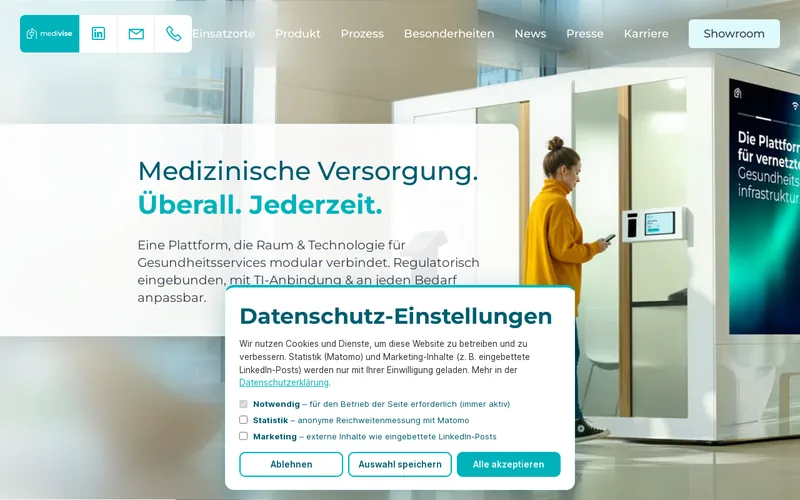 Website snapshot for Medivise