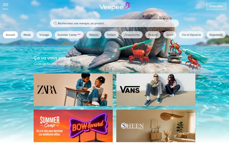 Website snapshot for Veepee
