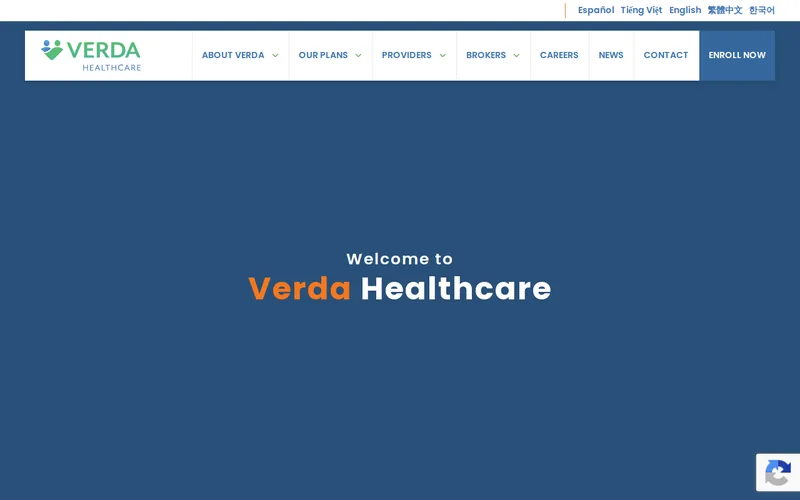 Website snapshot for Verda
