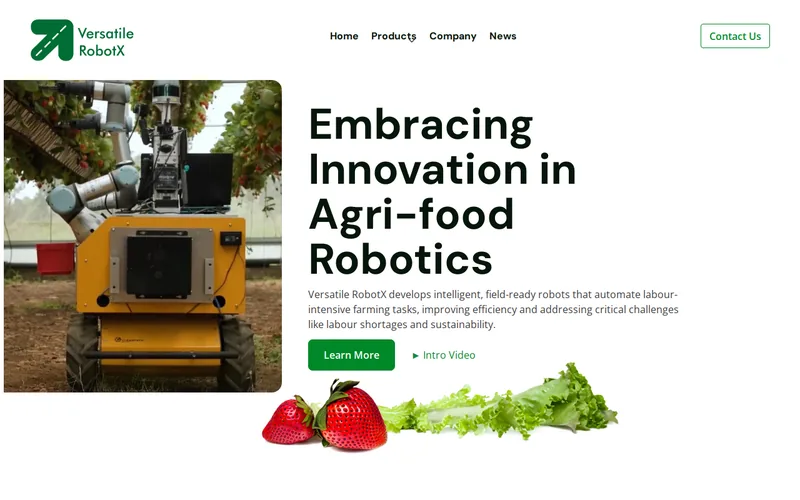Website snapshot for Versatile RobotX
