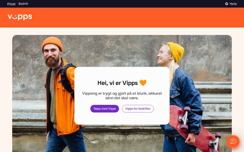 Website snapshot for Vipps