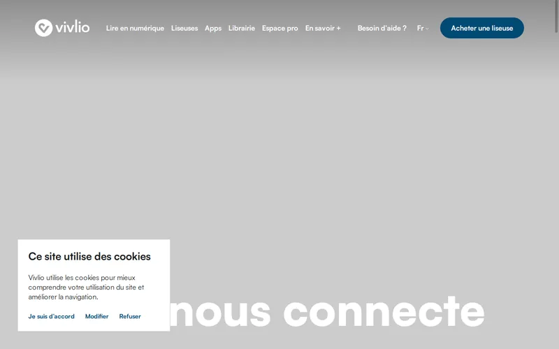 Website snapshot for Vivlio