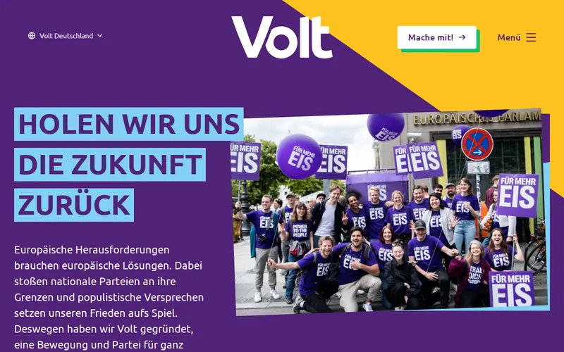 Website snapshot for Volt Lines