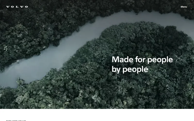 Website snapshot for Volvo Cars