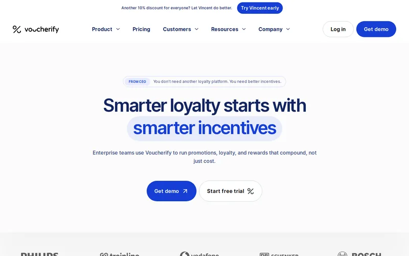 Website snapshot for Voucherify