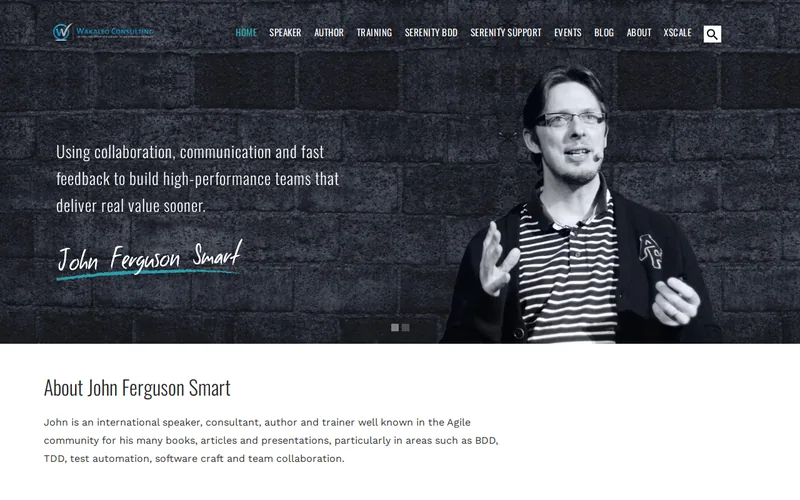 Website snapshot for Wakaleo
