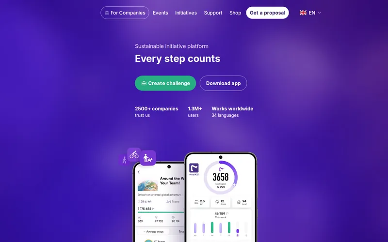 Website snapshot for Walk15